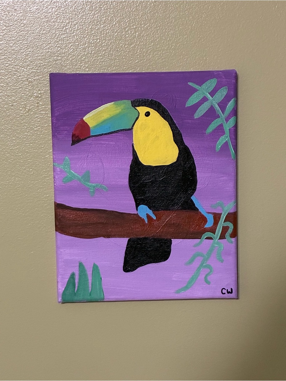 Toucan Acrylic Painting